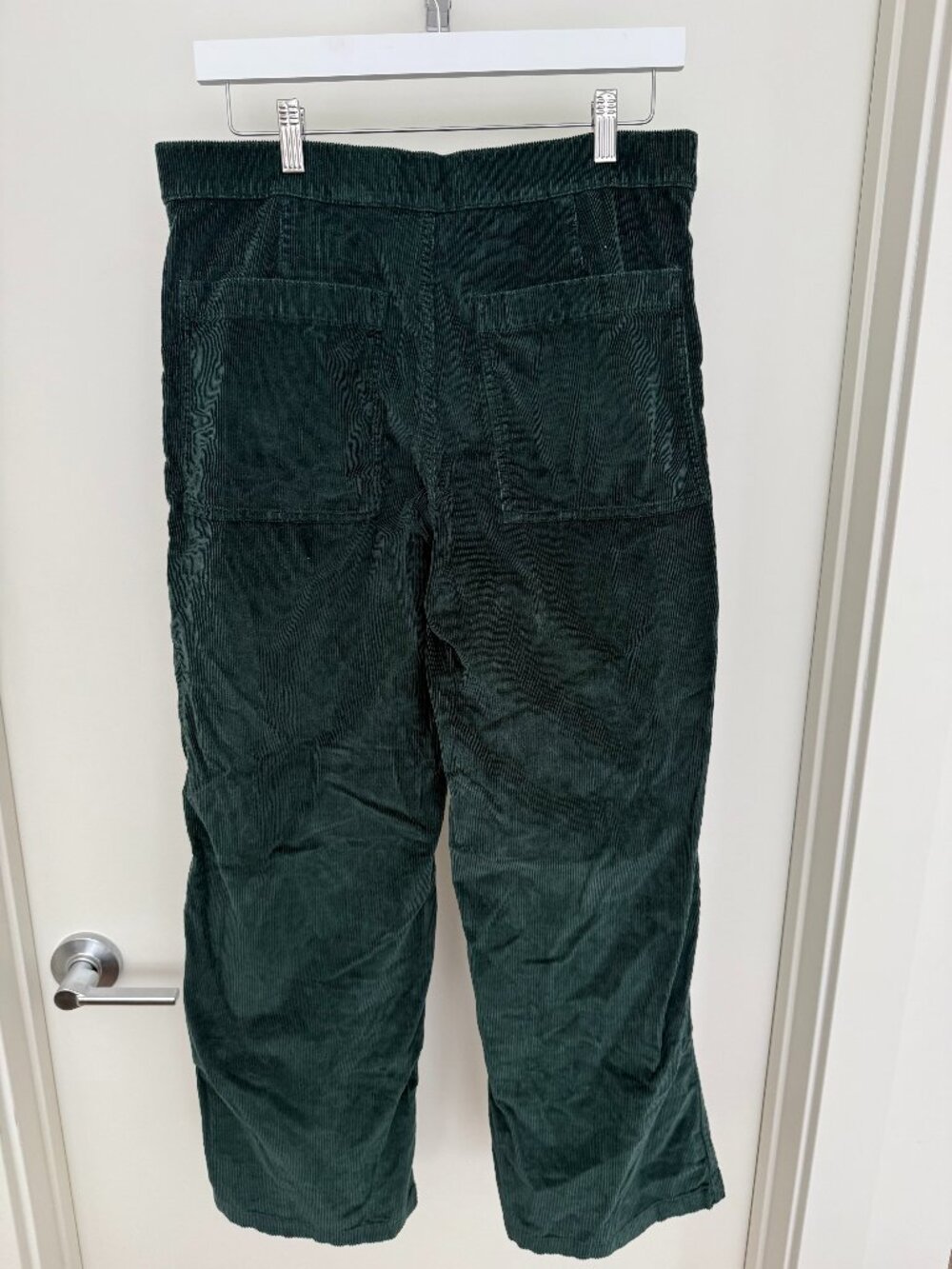 Madewell Emmett Dark Green Corduroy Wide Leg Pants - Picture 3 of 3